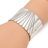 Native American Sterling Silver Hammered Cuff Bracelet