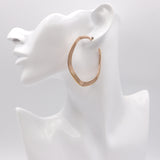 Estate IPPOLITA Rose Gold Vermeil Sterling Silver Hammered Hoop Earrings