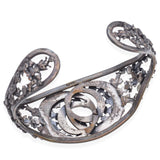 Vintage Napier Silver Plated Filigree Cuff Bracelet