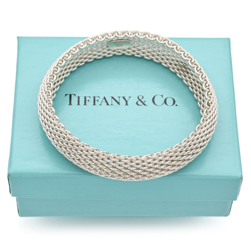 Tiffany & Co. Somerset Mesh Sterling Silver Bracelet