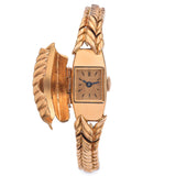 Van Cleef & Arpels 18K Yellow Gold Women's Hand Wind Flip Top Bracelet Watch