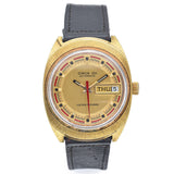 Lucien Piccard Vintage Circa 101 Gold Plated/Steel Mens Automatic Day Date Watch