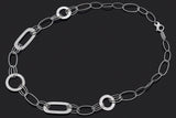 IPPOLITA Sterling Silver Hammered Oval Link Collar Necklace 21 Inches