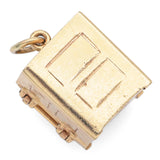 Vintage 14K Yellow Gold Movable Money Safe Charm Pendant