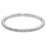 14K White Gold 0.3 TCW Diamond Eternity Wedding Band Ring