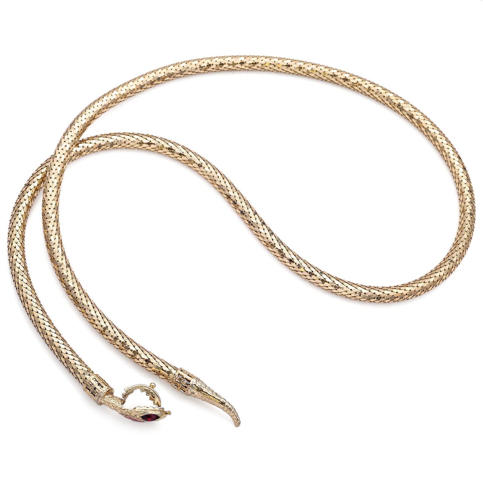 Whiting davis gold chain necklace sales