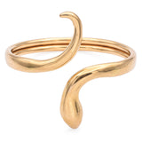 Lalaounis Yellow Gold Snake Wrap Heavy Bangle Bracelet