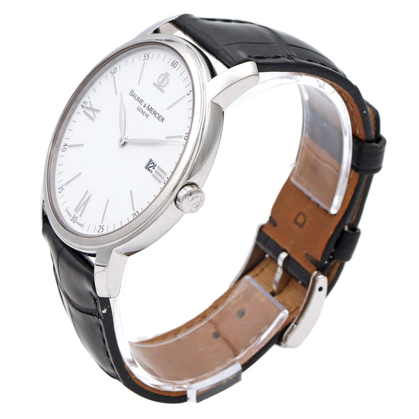 Baume & Mercier Classima Stainless Steel Men's Quartz Watch, 42mm + Box & Paper