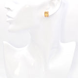 14K Yellow Gold 3.2 TCW Oval Citrine Stud Earrings