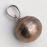 Estate 18K White Gold Tahitian South Sea Pearl Pendant