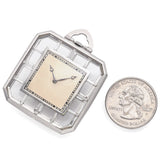 Vintage Patek Philippe Platinum and 1.36 TCW Diamond Pocket Watch