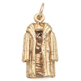 Vintage 10K Yellow Gold Coat Charm Pendant 2.7G