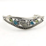 Carolyn Pollack Relios Multi-Stone Sterling Silver Cuff Bracelet