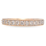 14K Yellow Gold 0.61 TCW Diamond Wedding Eternity Band