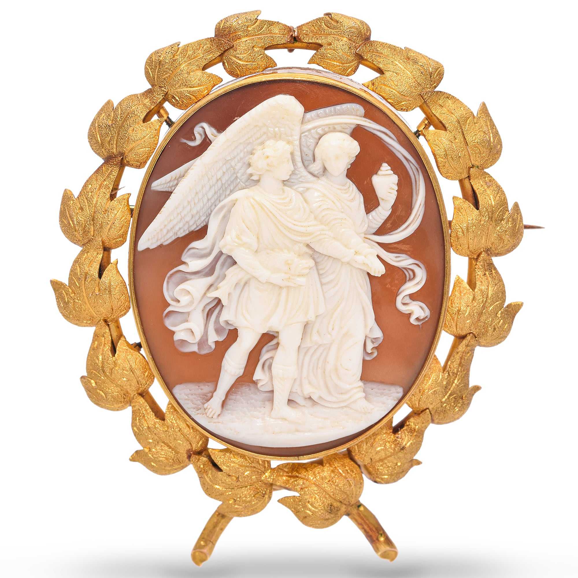 Antique 20K Gold Filled Talbot Cameo Brooch