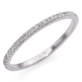 14K White Gold 0.3 TCW Diamond Eternity Wedding Band Ring