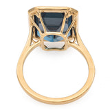 Goshwara 18K Yellow Gold London Blue Topaz Cocktail Ring