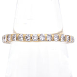 Estate 18K Yellow Gold 0.87 TCW Diamond Round Eternity Band Ring Size 6