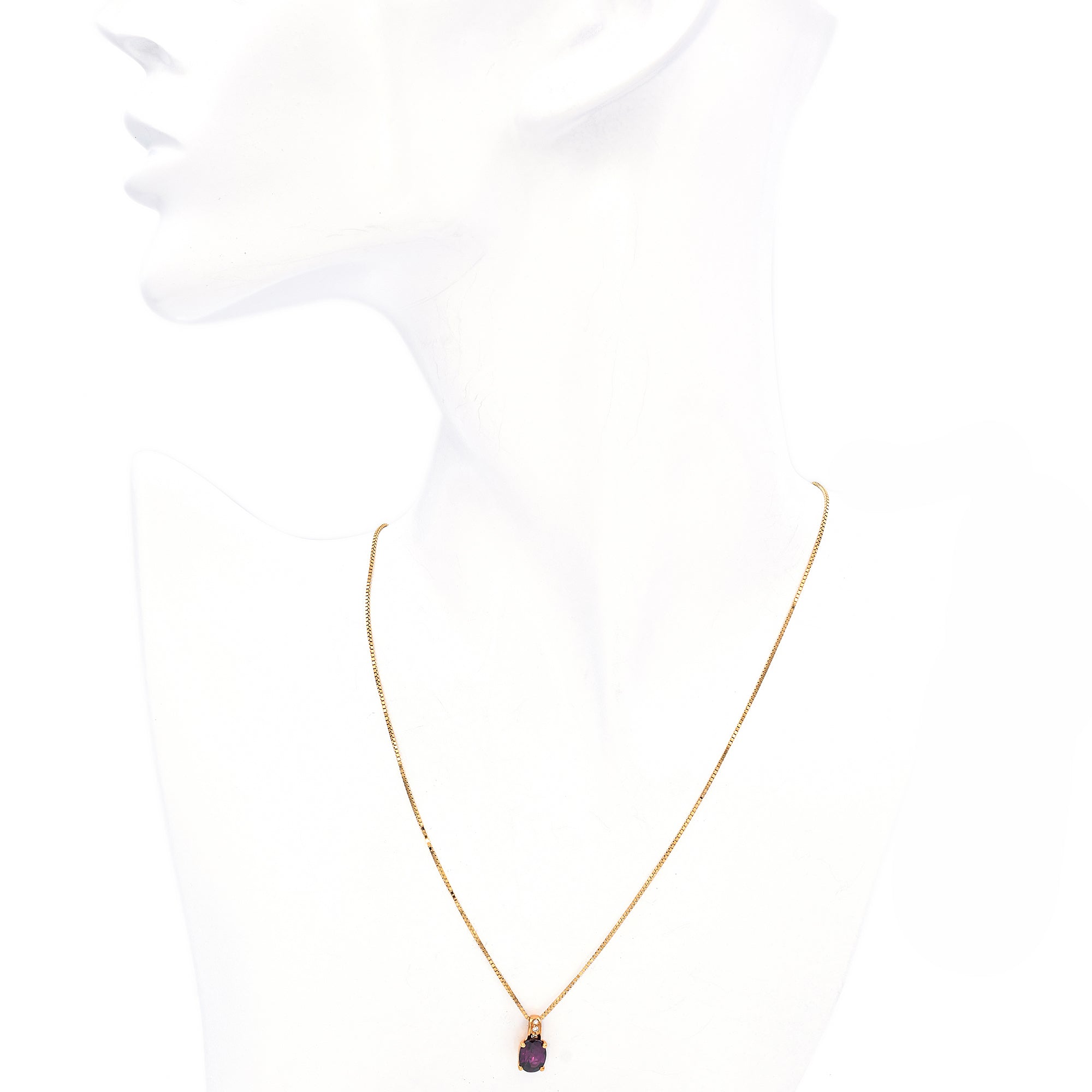 H. Stern Yellow Gold 0.92 Ct Tourmaline and 0.05 TCW Diamond Pendant Necklace