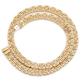 Tiffany & Co. 18K Yellow Gold Square Panel Mirror Link Necklace