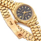 Rolex President Datejust 18K Yellow Gold Black Dial Ladies Watch Ref 6917