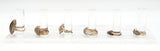 Lot of 6 Vintage Judith Jack Sterling Silver Multi-Stone Rings Size 4.75 - 9