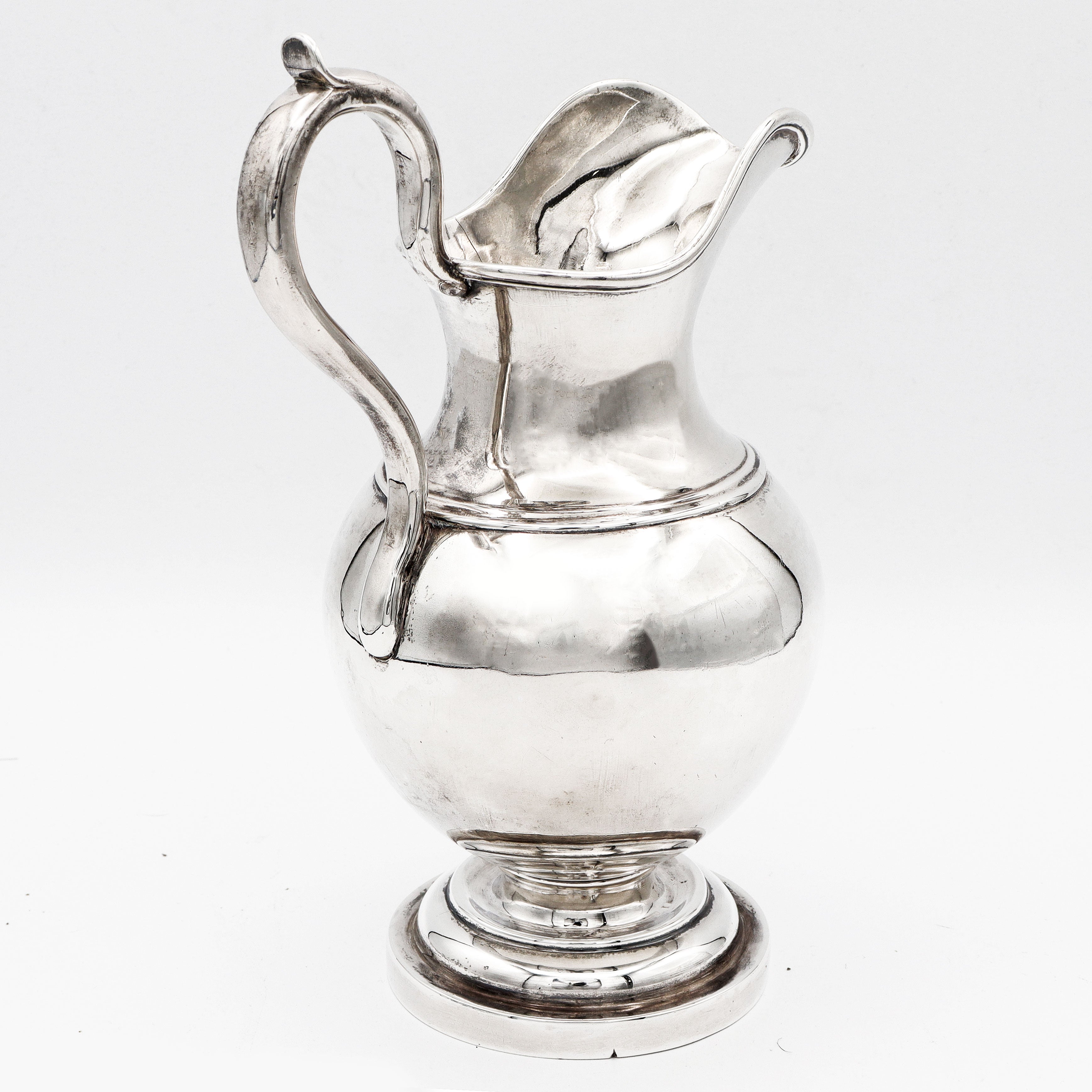 Jones Ball & Coin Boston Pure Silver Coin Sterling Silver Small Pitcher MONOGRAM