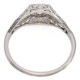 Antique Art Deco Platinum 0.33 TCW Diamond Band Ring