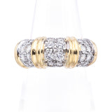 Estate 18K Yellow Gold 0.30 TCW Diamond Band Ring Size 7