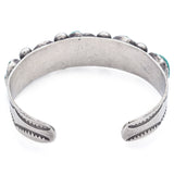 Vintage Turquoise Sterling Silver 16.5 mm Cuff Bracelet