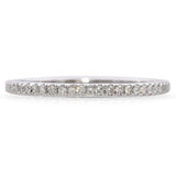 14K White Gold 0.3 TCW Diamond Eternity Wedding Band Ring