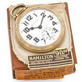 Vintage Hamilton Gold Filled 21 Jewels - 992 B Pocket Watch