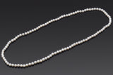 Vintage 7.5-8.0 mm Pearl Beaded Strand Necklace 34 Inches