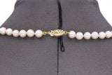 Vintage 14K Yellow Gold Pearl Beaded Strand Necklace 17.5 Inches