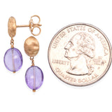 Marco Bicego 18K Yellow Gold Amethyst Drop Earrings