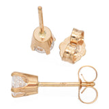 14 Yellow Gold 0.42 TCW Diamond Stud Earrings