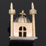 Vintage 14K Yellow Gold Mosque Charm Pendant