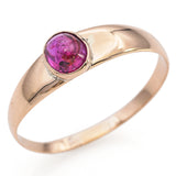 Vintage 14K Yellow Gold Ruby Band Ring