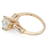 GIA 2.04 Ct Round Brilliant O-P SI2 Center Diamond 14K Yellow Gold Ring 2.36 TCW