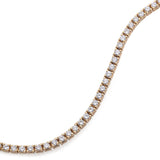 Estate 14K Yellow Gold 3.24 TCW Diamond Tennis Bracelet