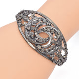 Vintage Napier Silver Plated Filigree Cuff Bracelet