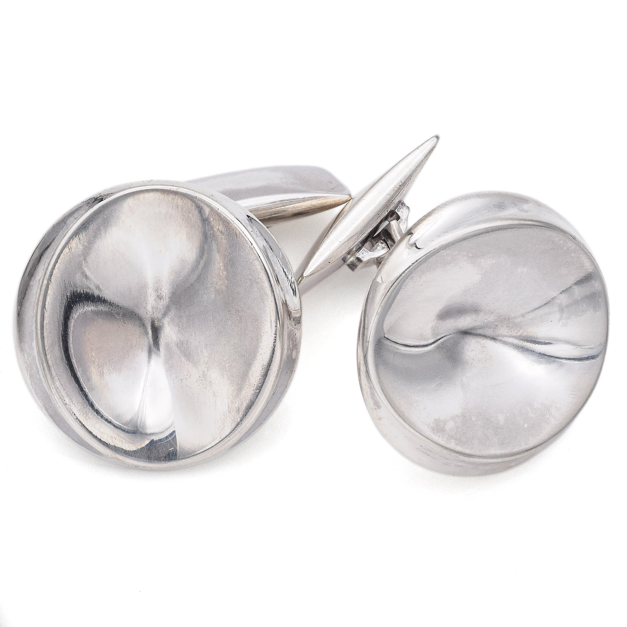 Georg Jensen Denmark Sterling Silver Round Cufflinks