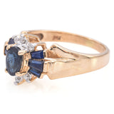 14K Yellow Gold 2.34 TCW Sapphire and Diamond Ring