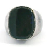 Joachim S'paliu Sterling Silver Black Onyx Signet Ring