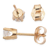 14K Yellow Gold 0.50 TCW Diamond Stud Earrings