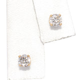 14K Yellow Gold 0.50 TCW Diamond Stud Earrings