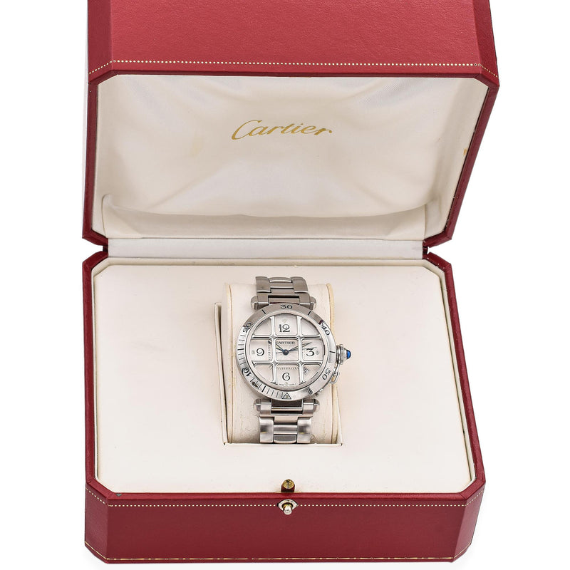 Cartier Pasha Grille Grid Automatic Watch 38mm 2379/93350CD