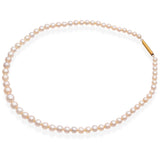 Vintage 23K Yellow Gold Graduated Pearl Beaded Strand Necklace