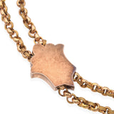 Antique Gold-Filled Paste and Pearl Slide Chain