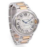 Cartier Ballon Bleu 18K Gold Steel Two Tone Automatic Women's 33mm Watch